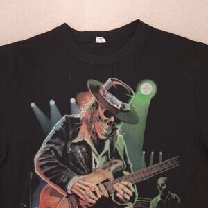 Jon Lauren Graphic Short Sleeve Crew Neck T Shirt Mens Size Medium M Black